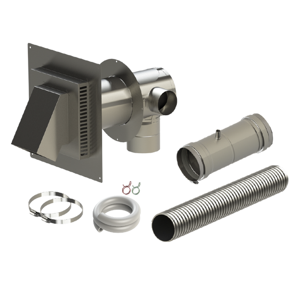Concentric Vent Kit w/ Intake Air 5-10" Adjustable