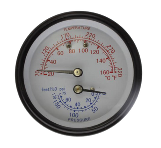 TEMPERATURE & PRESSURE GAUGE