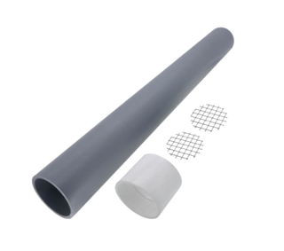 2" PVC VENT SET, INCLUDES CPVC STARTER, PVC TERMINATIONS, & SCREENS