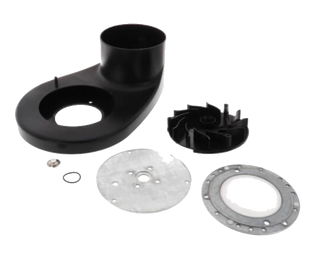 BLOWER INLET SHROUD ASSEMBLY, ALP 285-399 BLACK SWIRL PLATE