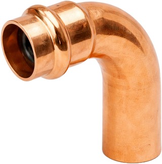90 Deg Street Elbow, Press, Copper