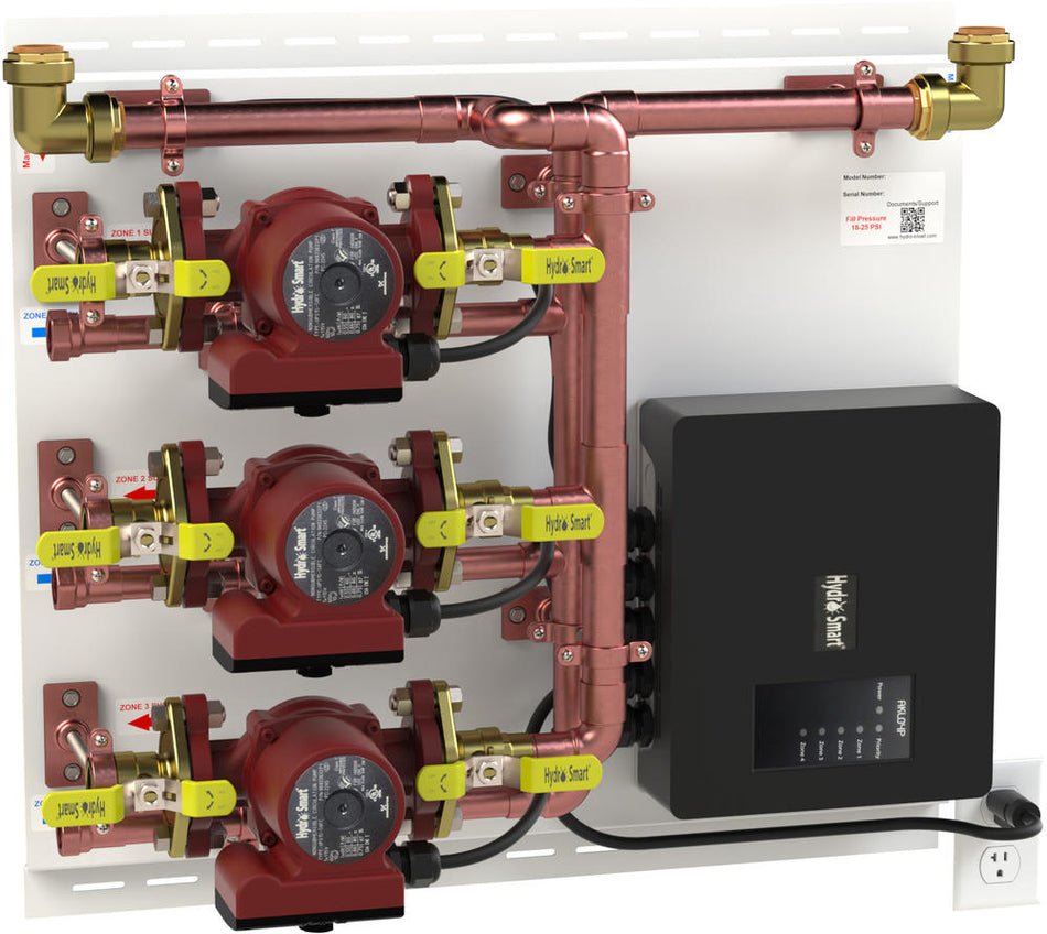 HS1T3ZPMP - 1 Temp, 3 Zone by Pump Zoning Panel