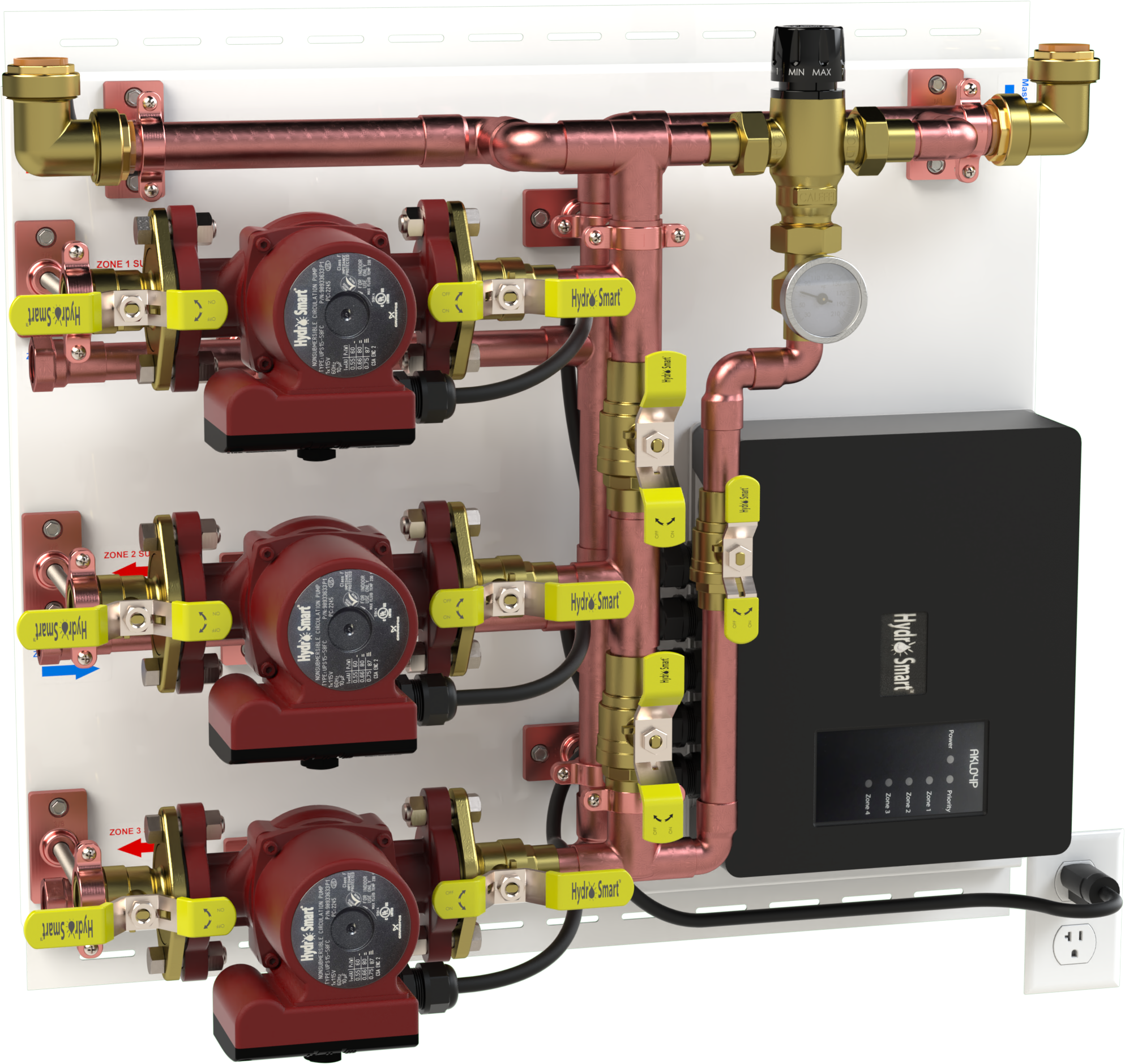 HS2T3ZPMP - 2 Temp, 3 Zone by Pump Zoning Panel