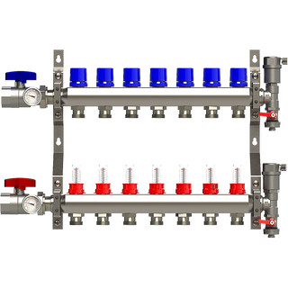 7 Position Manifold Assembly w/ 1/2" Fittings