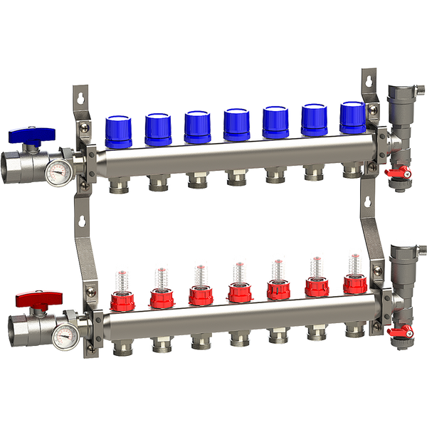 7 Position Manifold Assembly w/ 1/2" Fittings