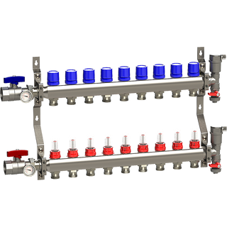 9 Position Manifold Assembly w/ 1/2" Fittings